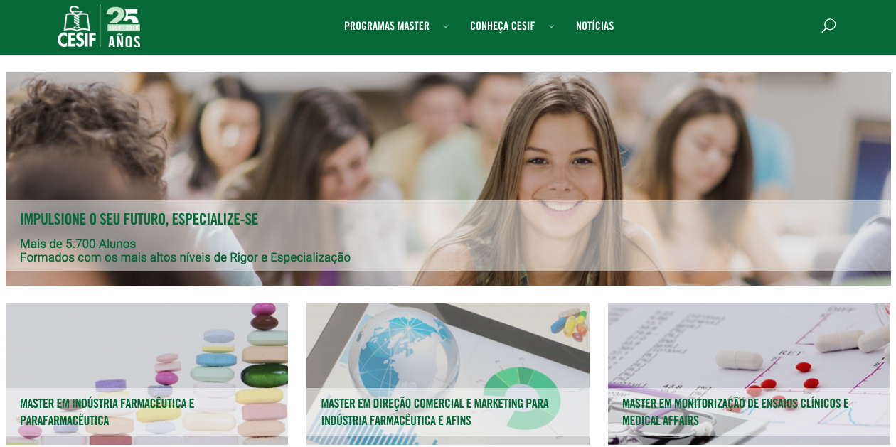 O CESIF renova o site corporativo